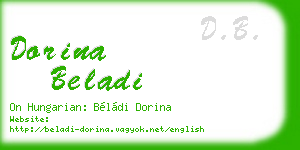dorina beladi business card