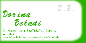 dorina beladi business card